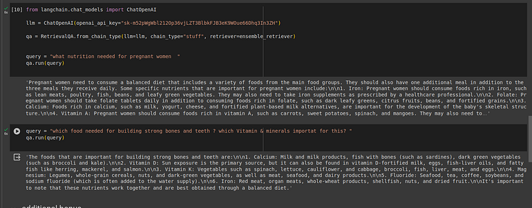 Hybrid search answers (ensemble)